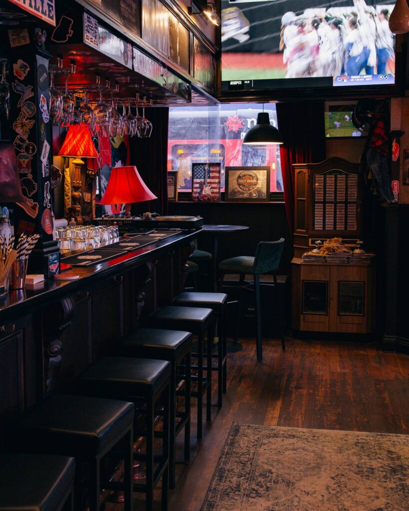 Drinks in the front bar