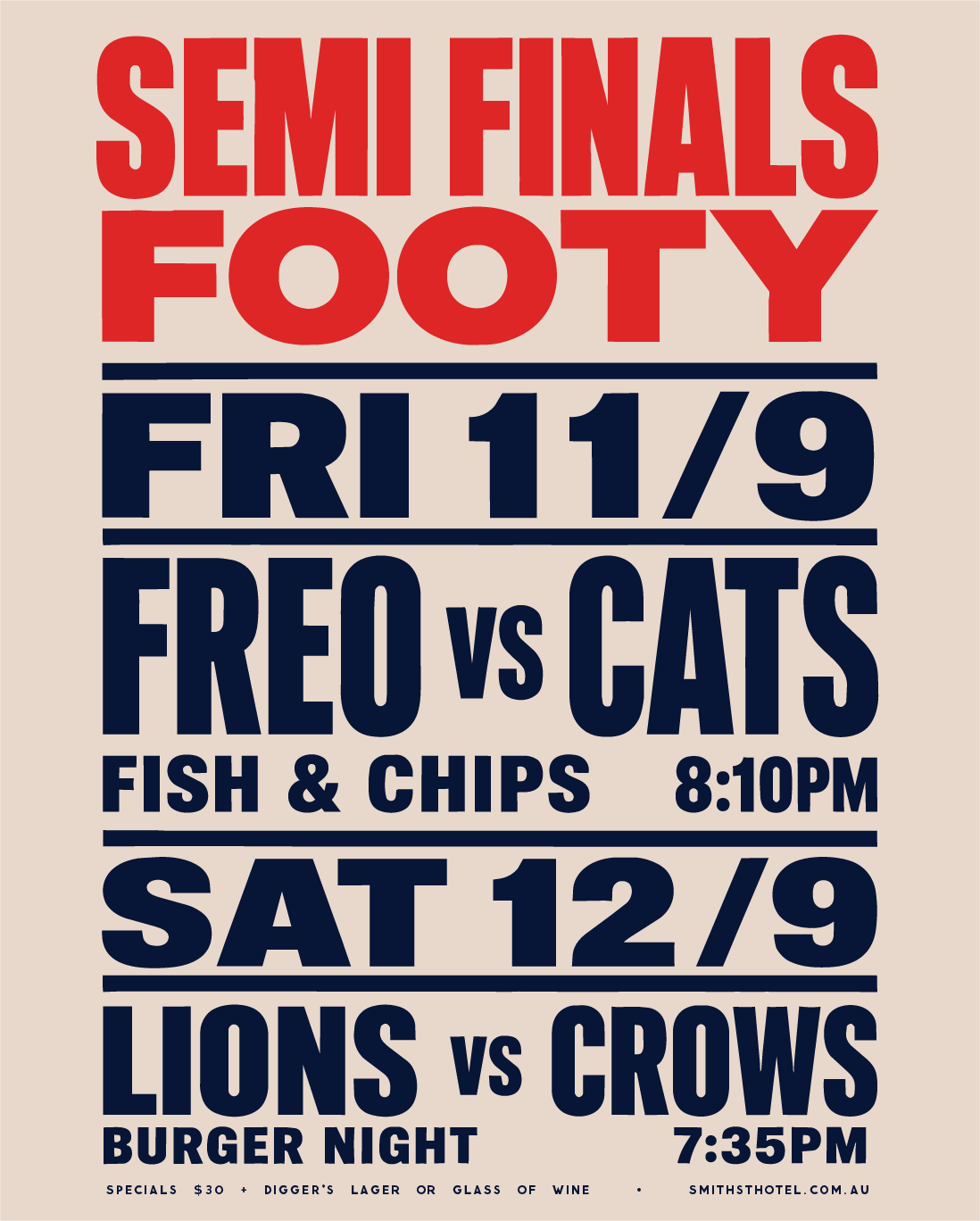 AFL Semi Final: Brisbane v Adelaide